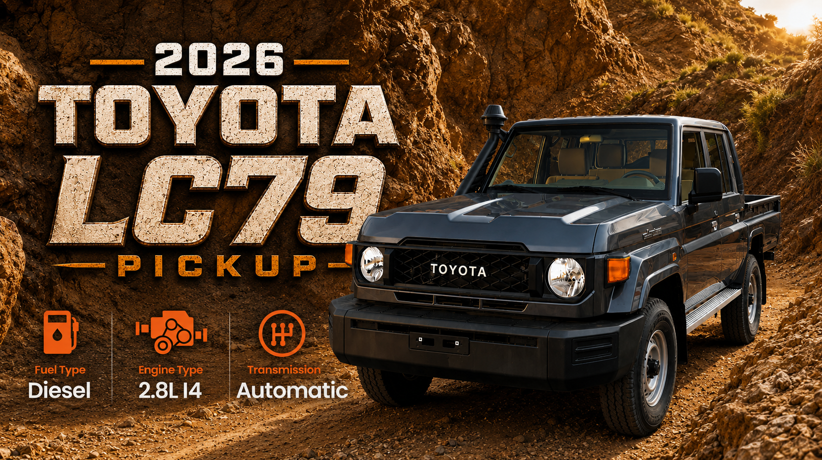 2026 Toyota Land Cruiser LC79 Double Cab